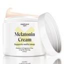 Melatoniini kreem puhkamiseks - Melatoniini une lisand lähtesta bioloogiline kehakell - parabeen, lõhnavaba, et vähendada peenikesi jooni ja kortse - loomulik puhkekreem (4 oz)