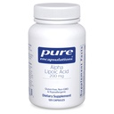 Puhtad kapslid Alfa-lipohape 200 mg - 200 mg ALA - Maksa ja antioksüdandi tugi * - närvide tervise ja süsivesikute metabolismi jaoks - Vegan & Non-GMO täiendus - 120 kapslit
