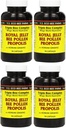 Y.S. Eco Bee Farms, (4 Pack) Royal Jelly, Bee Pollen, Propolis, Plus Korea ženšenn, 90 kapslit