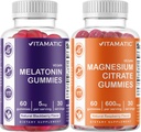 Vitamatic Magnesium Gummies & Melatonin Gummies Combo - 60 Loe iga