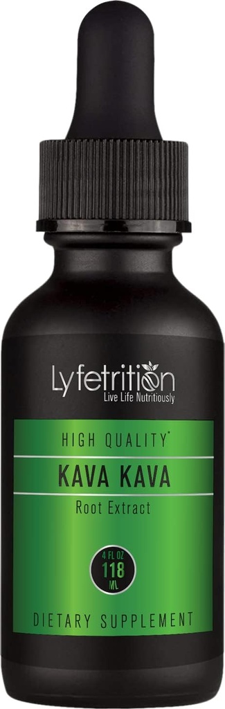 Lüfetriit Kava juure ekstrakt aktiivse kalaktooniga 540mg, 220 Servings, Julmusevaba, kergesti tarbitav vedelik tilgad, kiire imendumine, GMP-sertifitseeritud, kolmanda osapoole testitud, mitte-GMO, valmistatud USAs