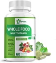 Multivitamiin naistele 50 ja üle, kogu toit multivitamiinid Mineraalid Orgaanilised ekstraktid Naiste 50+ multivitamiini energia toetamiseks, toitev juuksed, nahk, küüned Tervis, 60 kapslit