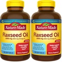 Nature Made linaseemneõli 1000 mg, toidulisand südame tervise toetamiseks, 180 Softgels (pakk 2)