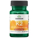Swanson Natural Vitamiin K2 (Menakinoon-7 alates Natto) 50 mcg 30 Sgels (1 Pack)