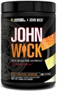 Jacked Factory X John Wick - Wick Mode Pre Workout Powder - Intense Energy, Battle-Ready Focus, Peatamatu pühendumus ja Sheer Will - 40 Servings, Last Tropical Sunrise