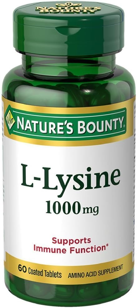 Nature's Bounty L-Lysine 1000 mg tabletid 60 ea ( 6 pakendis)