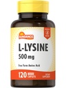 Sundance L-lüsiin 500mg | 120 kapsleid | vaba vorm Aminohape | Taimetoitlane, mitte-GMO ja gluteenivaba toidulisand