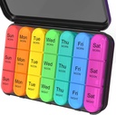 Daviky Pill Organizer 3 korda päevas, Daily Pill Box 7 päeva, iganädalased juhtumid Meditsiin Korraldajad hoida vitamiine ja ravimeid