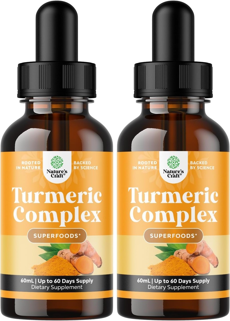 Orgaaniline kurkum Vedel tilgad täiskasvanutele - Vedel kurkumiini Black Pepper Kaneel ja Ingver liigeste Seedimine Immuunsus ja rohkem orgaaniline täiendus Kontsentraat (2oz) (2)