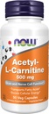 NOW Toidulisandid, atsetüül-L-karnitiin 500 mg, aminohape, aju ja närvirakkude funktsioon *, 50 Veg kapslit