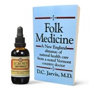 J.CROW'S® Lugol's 2% joodi lahendus ja "Folk Medicine" raamatukomplekt: oluline joodi moodustumine alates 1829. aastast, millele on lisatud New Englandi looduslike tervishoiualaste teadmiste almanahh