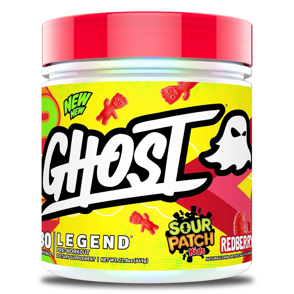 GHOST Legend Pre-Workout Powder, SPK Redberry - 30 Servings - Pre-Workout meestele ja naistele, kellel on koliin, L-tsitrulliin ja beeta-alaniin energia ja fookuse jaoks