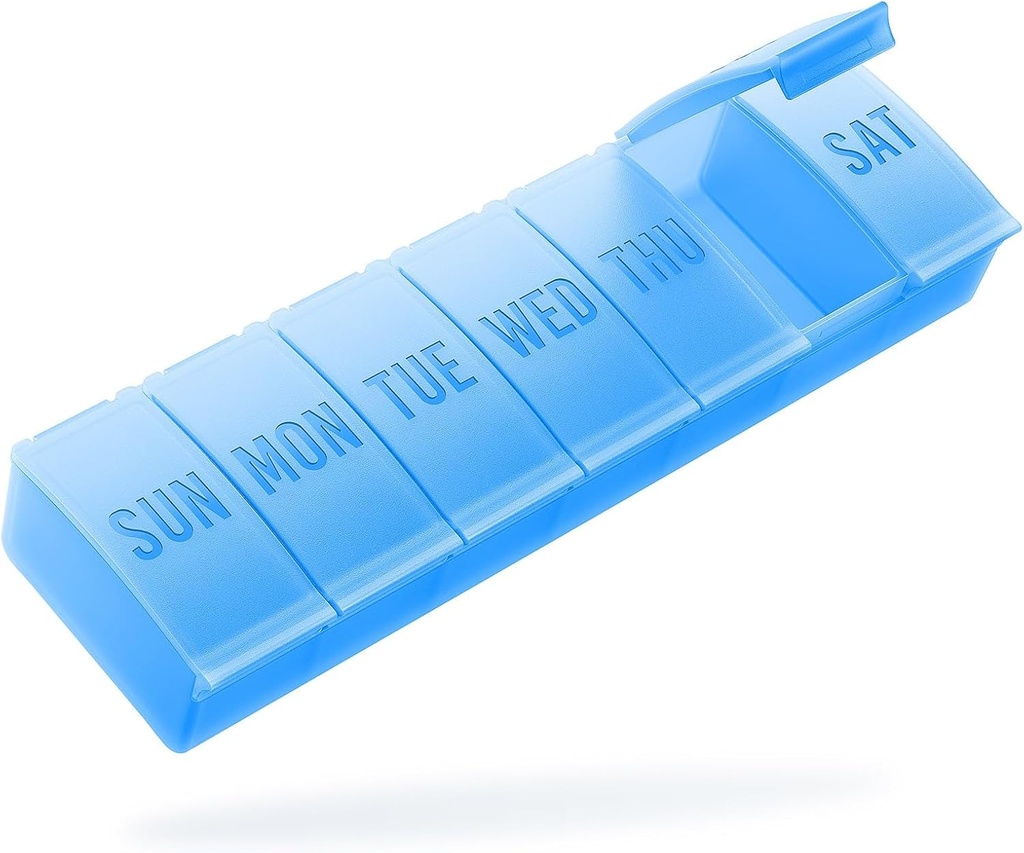 Barhon Pill Korraldaja Suur, Iganädalane Meditsiin Pill Korraldajad, 7 Päeva Pillid Box Reisimine Big Vitamiini Toidulisandid Kalaõli, Sinine