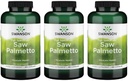 Swanson Saw Palmetto - taimsed toidulisandid meeste eesnäärme tervise toetamiseks - looduslik juuste täiendamine ja kuseteede tervise toetamine (540 mg 250 kapslit) (3 pakendit)