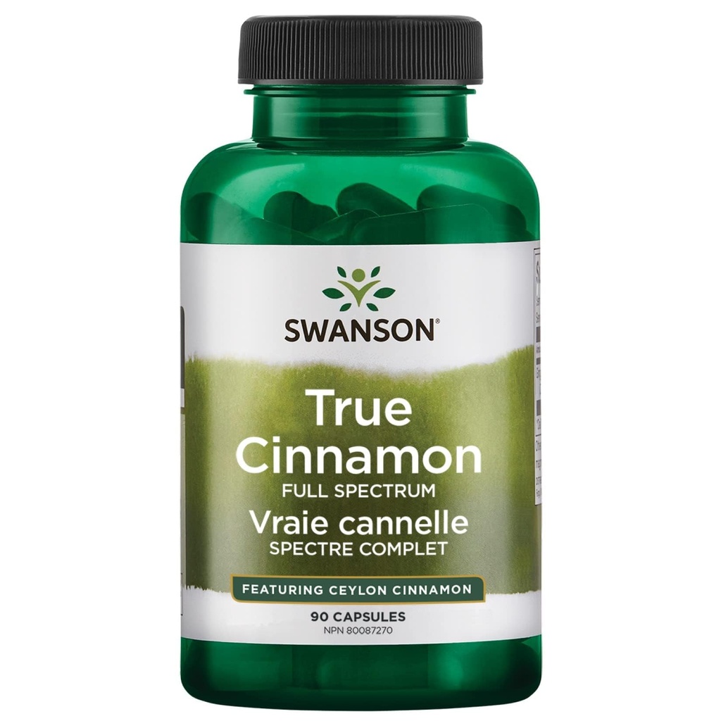 Swanson Full Spectrum True Cinnamon - Taimne täiendus - (120 kapslit, iga 300 mg)