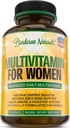Naiste multivitamiini lisand. Vitamiinid C D E ja vitamiin B kompleks. Immuun- ja naistoetus + antioksüdandid ja looduslikud energiakandjad. Mitte-GMO, Gluteenivaba, valmistatud USA-s, 60 kapslit