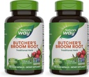 Nature's Way Butcher's Broom Root, Traditional Leg Vein Support*, 100 Vegan Capsules (Pack of 2)