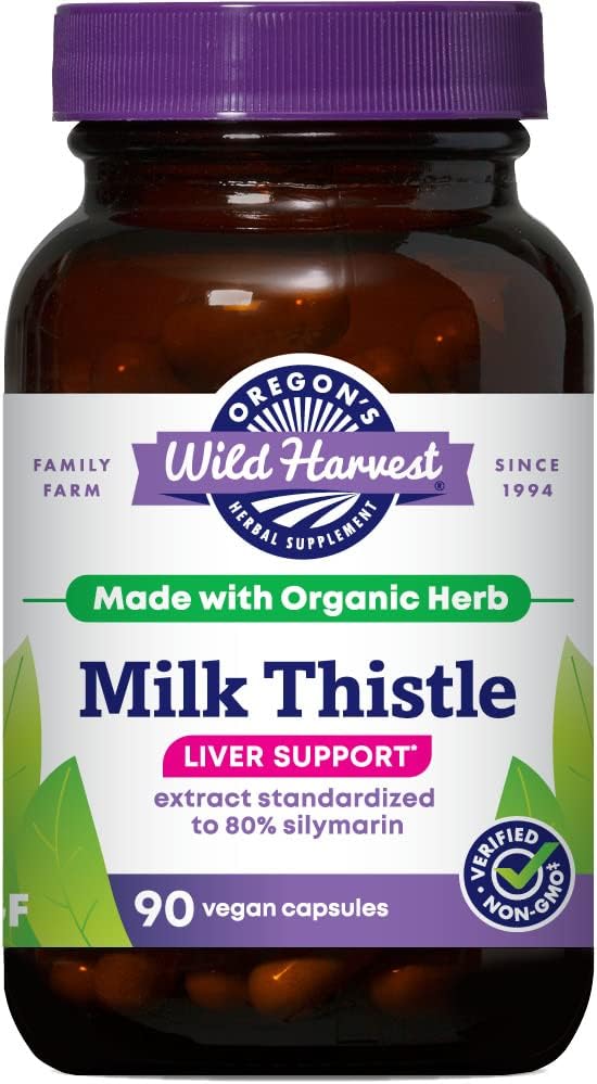 Oregons Wild Harvest Milk Thistle - Organic - 90 caps