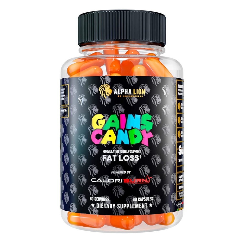 ALPHA LION Kasvud Candy, pillid, mis toetavad kaalulangus, energialisandid, 100% looduslik ekstrakt, kalorite põletamine, reguleerib tervislikku ainevahetust, 60 kapslit (rasva kadu - CaloriBurn®)
