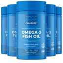 Fish Oil Supplements omega 3 rasvhappeid (5 pudel, 120 Softgels) - High EPA, DHA, & IFOS Fish Oil pillid toetada südame ja liigeste tervist - habemetu kalaõli soodustab aju funktsiooni