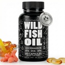 Wild Foods Omega 3 kalaõli lisand, 120 kapslit (1 pk) | Wild Caught, Burpless, Lõhnatu, Non-GMO, Gluteenivaba | DPA, DHA, EPA Triple Strength Heart & Joint Nutrition for Women & Men