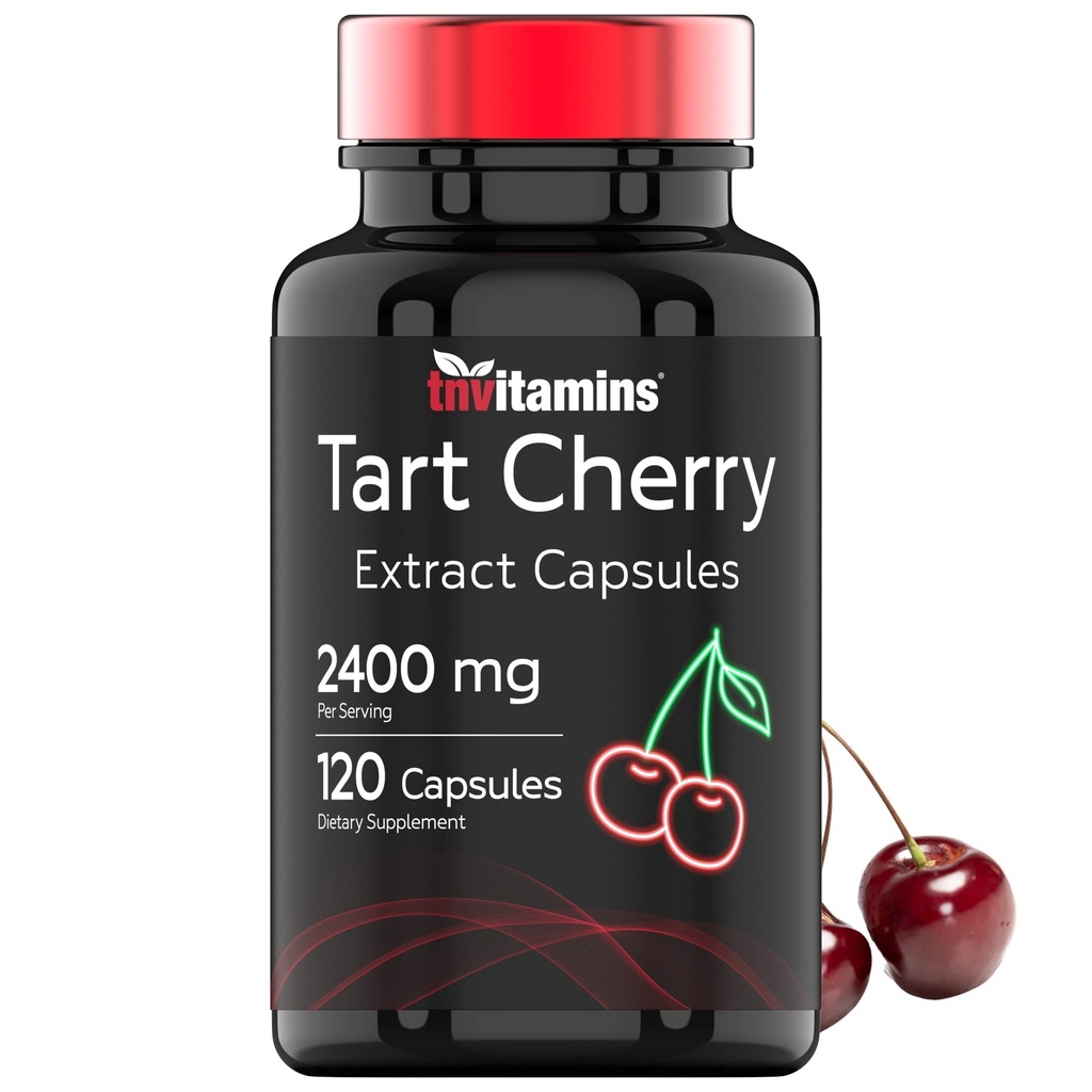 Tart Cherry kapslid (2400 MG - 120 Count) | alates Montmorency Cherry Extract | pakub antioksüdante, antotsüaniinid, & Phytonutrients | Tart Cherry magada ja rohkem! | Non-GMO, valmistatud USA!