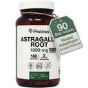 PRISTINE's Astragalus Juur Immuunsüsteemi tugilisakapslid - 1000mg 90 päeva varu Taimne Adaptogen - Tervislik vananemine, süda ja kopsude tervis