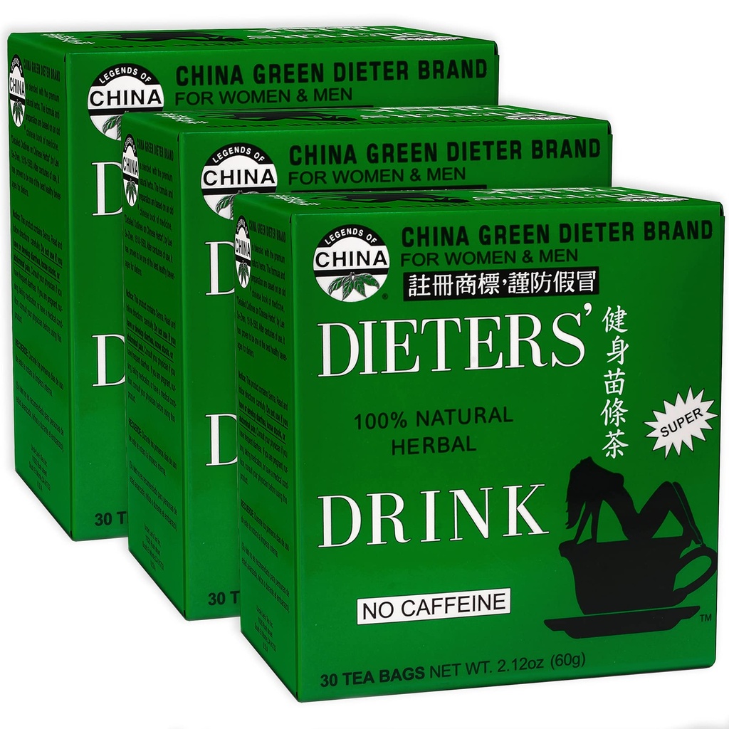 Onu Lee Senna tee 3-pakk - roheline dieet jook, kofeiinivaba 100% looduslik taimsete detox & seedetrakti tugi, 30 Ct iga