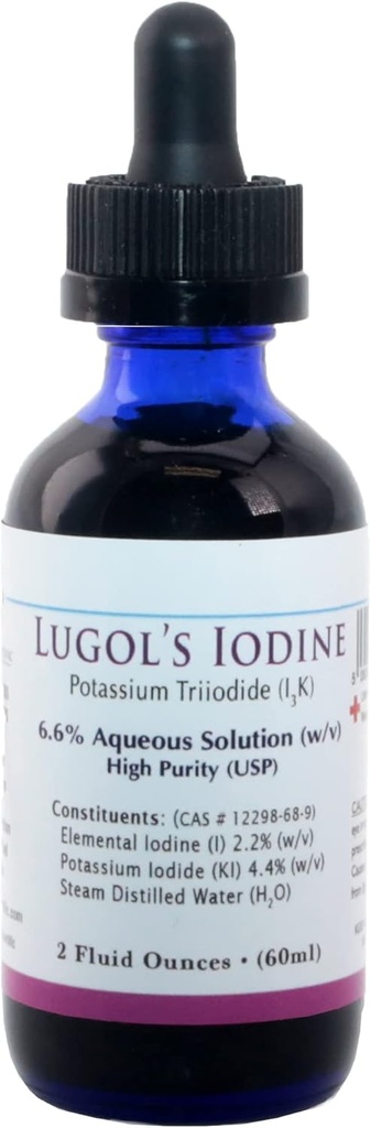 Lugols Jood (kaaliumtriiodiidi 6,6%) USP 2 Oz