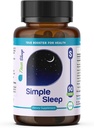 Unetoetus Täiendus Looduslik Lõõgastus, Formula Magneesium Glycinate, Valerian Extract, GABA, melatoniin, Passion Flower, Sidrun Balm & Promote Calm & Improve Sleep Quality 90 kapslid
