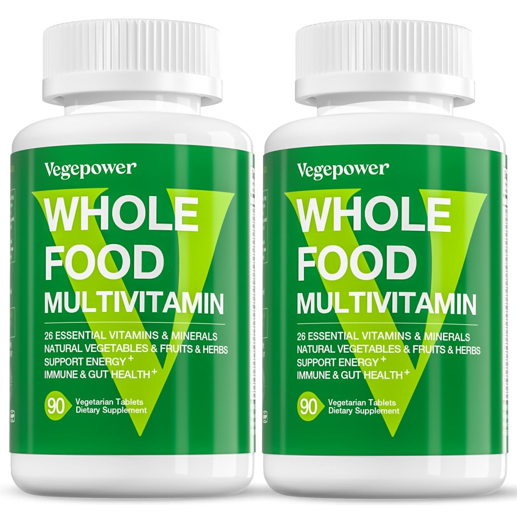 Vegan Terve Toidu Multivitamiinid Meestele, Metüülitud Multivitamiinid Meestele ja Naistele, Mahetoidulised Puu- ja Köögiviljad Lisand, Maitsetaimed Ja Seenesegu, Taime Omegas, Kõik Looduslikud, Mitte-GMO, 180 Count