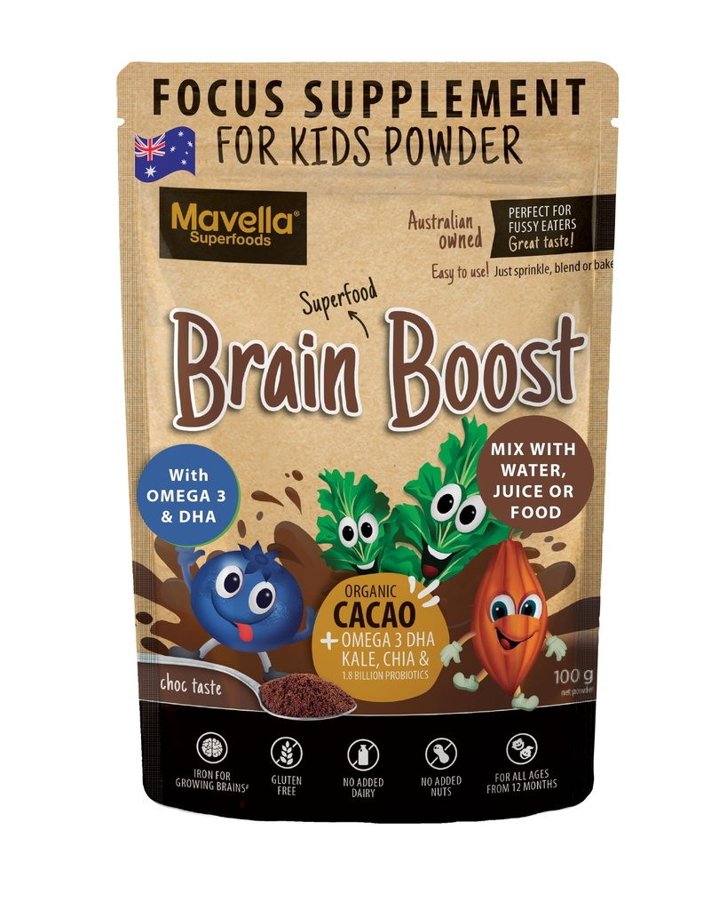 Fookus Täiendus Lastele Aju Boost - Omega-3 DHA Flaxseed Natural Focus & Tähelepanu Täiendus Lastele Tähelepanu Challenge Support Kids Focus Vitamiinid 3.52oz (100g)
