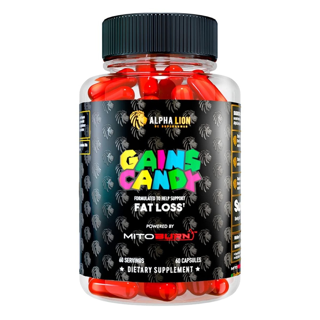 ALPHA LION Kasvud Candy, täiendus pillid, mis toetavad kaalulangus, isu vähendav, Keto-dieet Sõbralik, vähendada keha rasva, uuendada energia ja treeningu jõudlust, 60 kapslit (MitoBurn®)