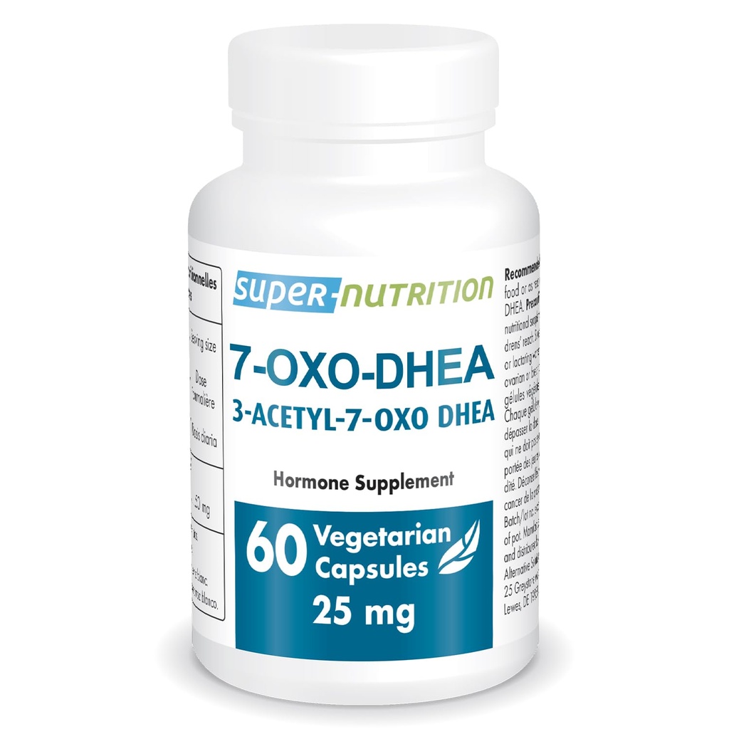 Supersmart 7-OXO DHEA 25mg - Advanced DHEA Metabolite Supplement | Mitte-GMO & Gluteenivaba - 60 taimekapslit