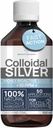 Kolloidhõbe Vedelik 8 fl oz 10 PPM - Bioaktiivne hüdrosool Hõbevesi - Looduslik immuuntoetus Nano Sol Supplement Solution - Kvaliteetsed ioonilised mineraalid - Orgaaniline struktureeritud hõbe