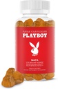 Playboy - Maca Root Gummies naistele ja meestele (60 Count - virsiku maitsestatud) - suurendada seksuaalset elujõudu, libiido, viljakust - Maca Gummies Supplement - 100% looduslik, vegan Non GMO - 4: 1 ekstrakt Maca Peruana