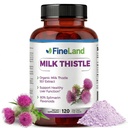 FineLand Milk Thistle Pills 50: 1 Extract – 120 Vegan Kapslid – 20 000 mg Strenght koos 80% Silymarin Flavonoidid – Maks & Antioksüdandid Toetus | 50X Kontsentreeritud Seed Extract – Non-GMO, Made in USA