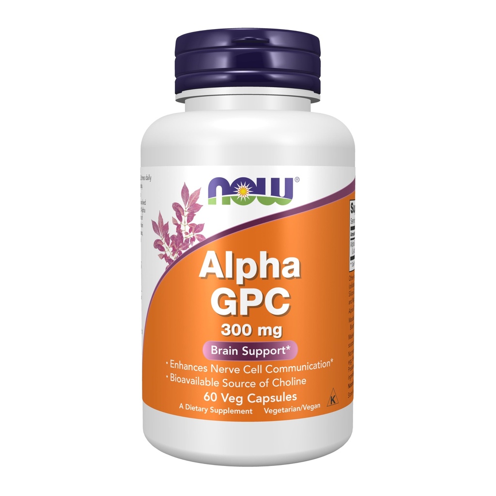 NOW Foods Now Foods Alpha Gpc 300mg, 60 Veg Caps (pakk 2)