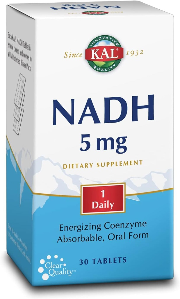 KAL 5 Mg Nadh tabletid, 30 Count