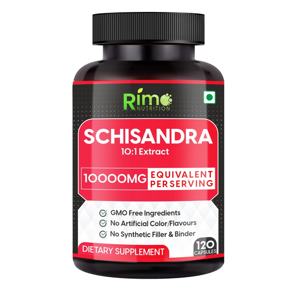 Schisandra täiendus - standardiseeritud Schisandrins, Pure Schisandra Chinensis Fruit Extract, 120 kapslit