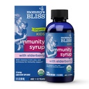 Emme Bliss Organic Elderberry Syrup & Immunity Boost vitamiinide, prebiootikumide ja Echinacea lastele ja täiskasvanutele 1 aasta +, 3 Fl Oz