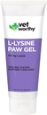 Vet Worthy Lysine Paw Gel Aid kassidele - Kassikäpa geel immuunsüsteemi toetamiseks ja üldiseks terviseks - Kassilisandi koos Aminohappe L-lüsiiniga - Lõhe maitsegeel, 3oz