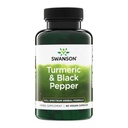 Swanson Premium - kurkum & must pipar - antioksüdant, seedimine ja liigese tugi - 90 Veg Caps (3 Pack)