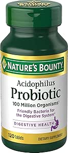 Acidophilus Suurus 100s Looduse Bounty Acidophilus Probiootilised tabletid 100 Count