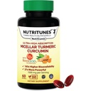 Kurkumiini lisa 1000mg liigesetoe jaoks-185x Biosaadav ja kõrge imendumine NovaSOL tehnoloogiaga - 60 NutriCumin Softgels