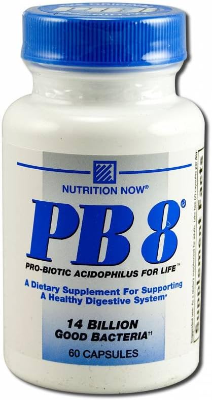 Toitumine Nüüd, PB8 Acidophilus kapslid, 60 loend