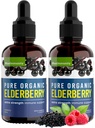 Orgaaniline Elderberry siirup, 60 päeva pakkumine, mustad vedelikutilgad immuunsuse toetamiseks, Sambucus Elderberry siirup - vedel ekstrakti tilgad lastele ja täiskasvanutele - ekstra tugevus (2 Pack)