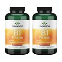 Swansoni vitamiin B1 (tiamiin) - edendab tervislikku ainevahetust ja pakub energiatoetust - looduslik vitamiinilisa, mis toetab optimaalset närvirakkude funktsiooni - (250 kapslit, 100 mg iga) (2 pakendit)