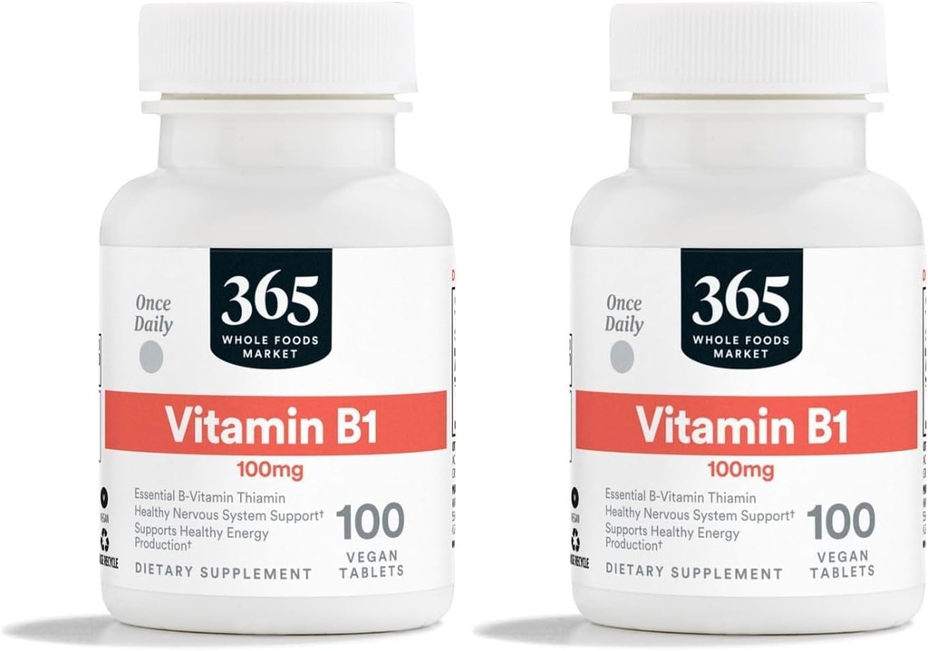 365 kogu toiduturu poolt, vitamiin B1 100Mg, 100 tabletti (pakk 2)