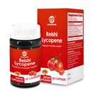 Lükopeeni täiendus 100mg, looduslik tomatiekstrakt Reishi seenega 200mg, seenekapsel immuunsüsteemi tervise jaoks, gluteenivaba, mitte-GMO, vegan, 60 kiirvabastuskapslit